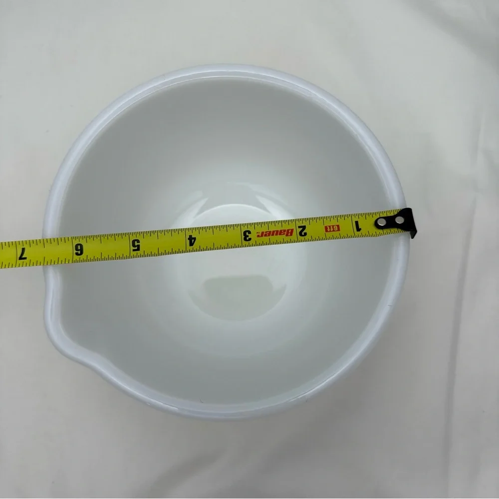 VTG Glasbake 20CJ Milk Glass Bowl For Sunbeam Stand Mixer White